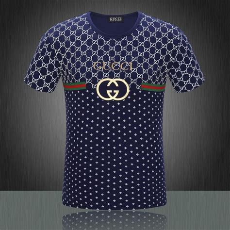 gucci jeweled red and blue shirt|authentic Gucci men tee shirts.